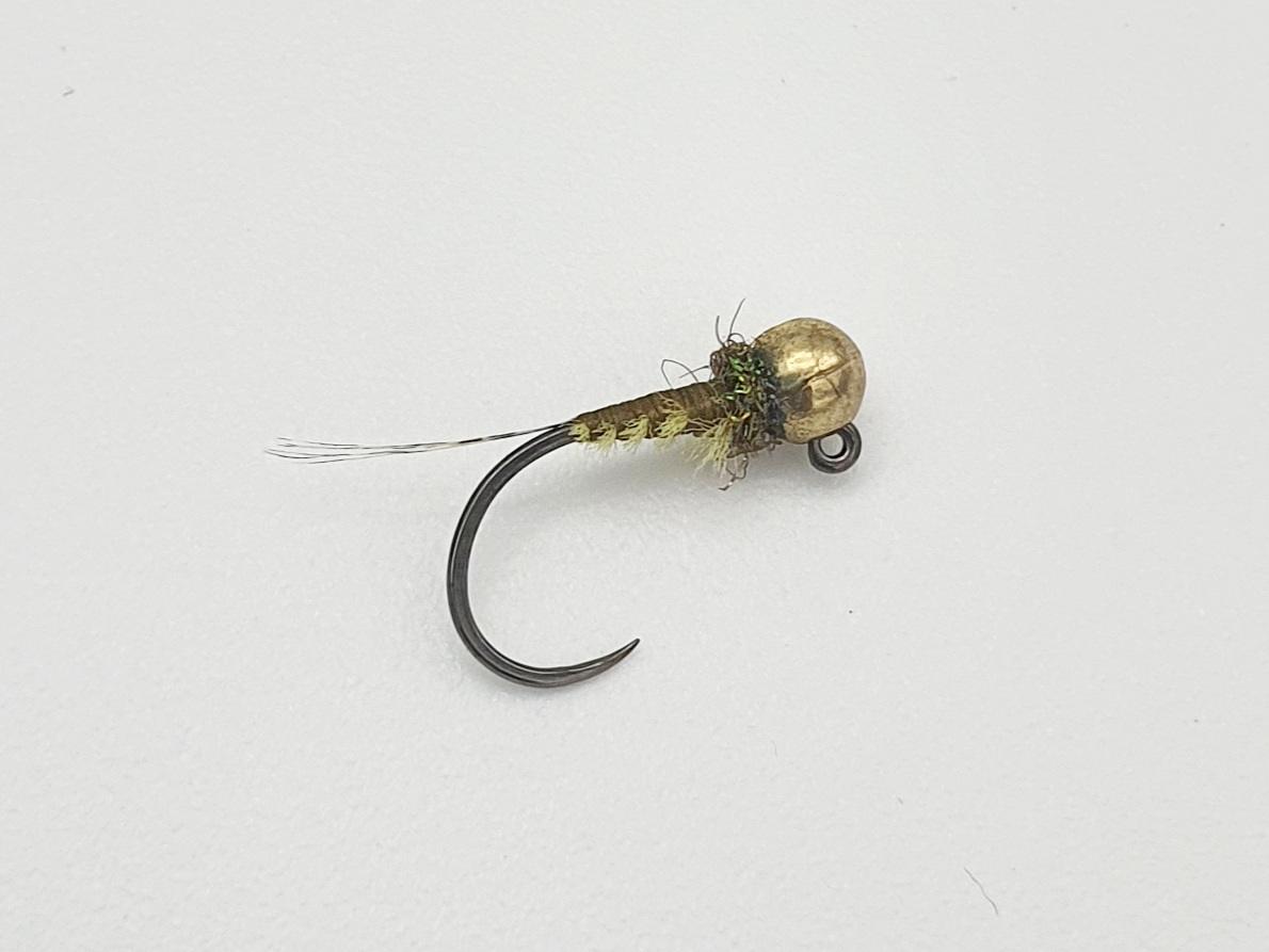 3 Mouches De Pêche Nymphe BWO Baetis Emerger, Pattes Caoutchouc, Pour Pêche à La Mouche